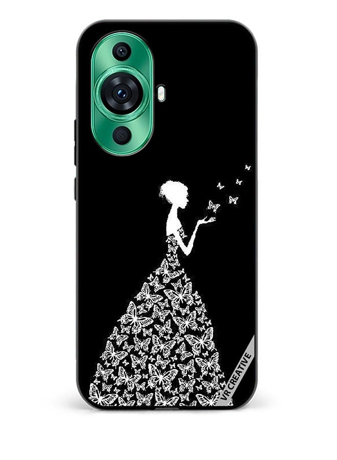 VR CREATIVE Protective Case Cover For Huawei nova 11 Girl In Butterfly Dress Design Multicolour  - Image 1