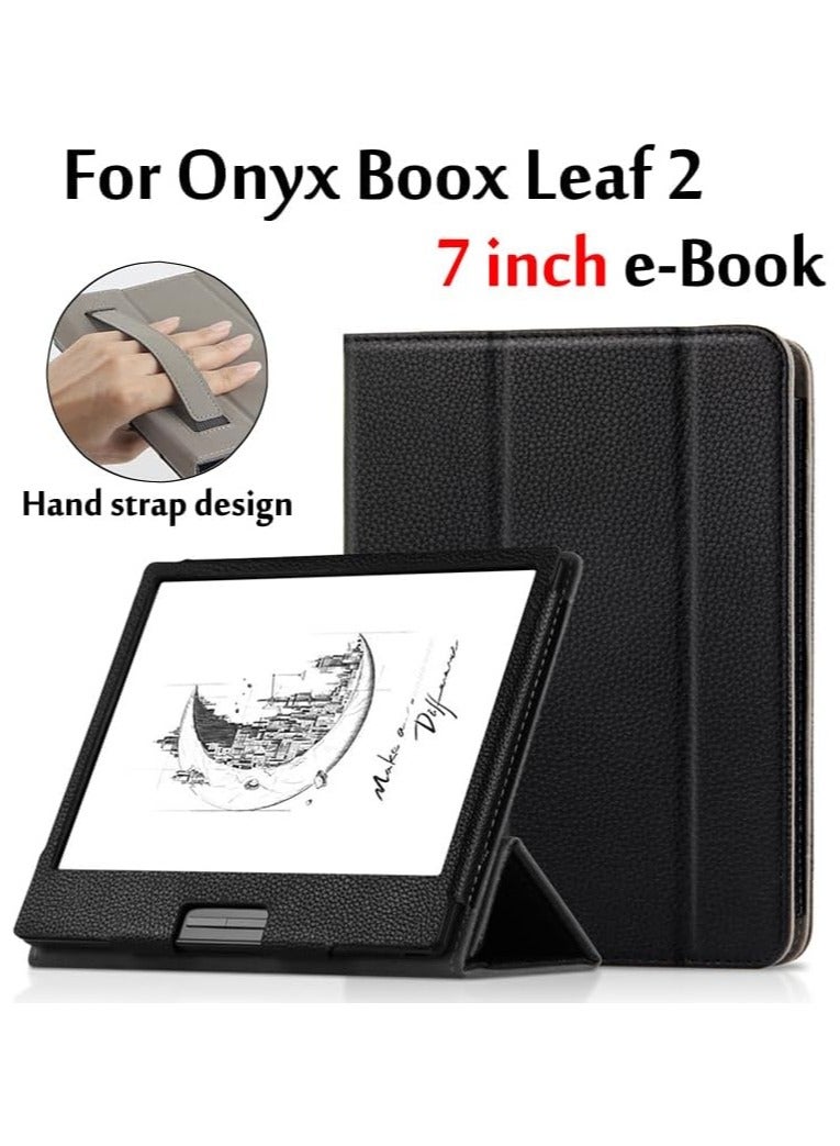 Onyx Boox Leaf 2 7-inch E Book Reader Protective Cover for boox leaf 2 e-book Smart with Hand strap design Shell Funda - Image 2