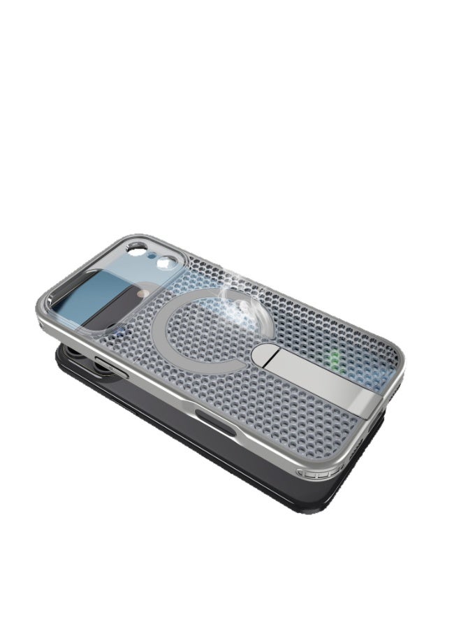 عام Heat Dissipation Case for iPhone 17 Pro Max, Shockproof, Scratch-Resistant, Matte Mobile Phone Case with Stand, Breathable Heat Dissipation with Magnetic Protective Case for iPhone 17 Pro Max - Image 5