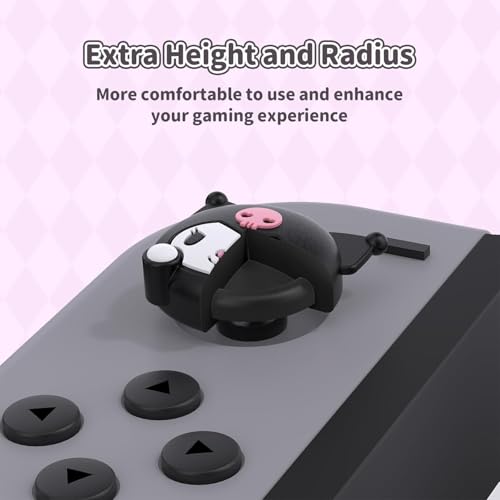 Kuitmor 4PCS Switch Thumb Grips Caps,Soft Silicone Switch Joystick Covers,Kawaii Joy Con Thumb Grip Caps Compatible with Switch/OLED/Lite - Image 3