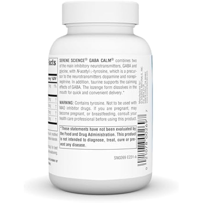 Source Naturals Serene Science, GABA Calm - Supports A Calming Mood, Quick Dissolving Orange Flavor* - 120 Lozenges - Image 3