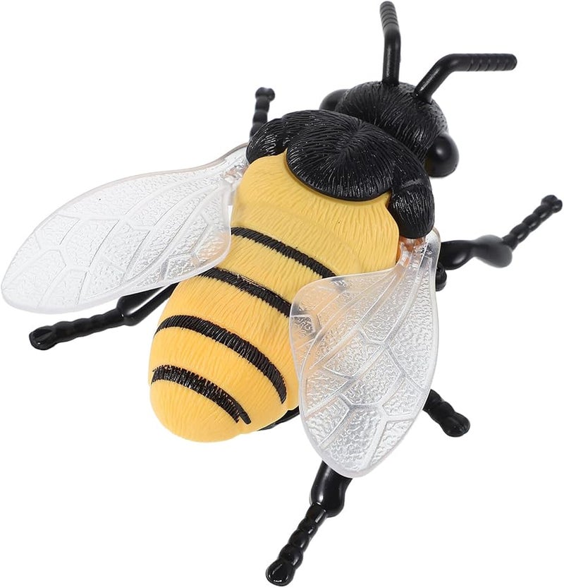 Realistic Yellow Windup Bee Self Propelled Walking Insect Toy For Party Favors - Image 1