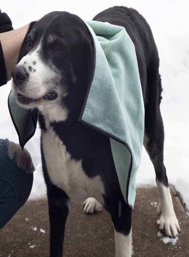 Ritz Premium Embroidered Microfiber Pet Towel (3-Pack), 18" x 28", Highly Absorbent, Fast-Drying, Long-Lasting, Super Soft 80% Polyester and 20% Polyamide Pet Cloth, Spa Blue - Image 4