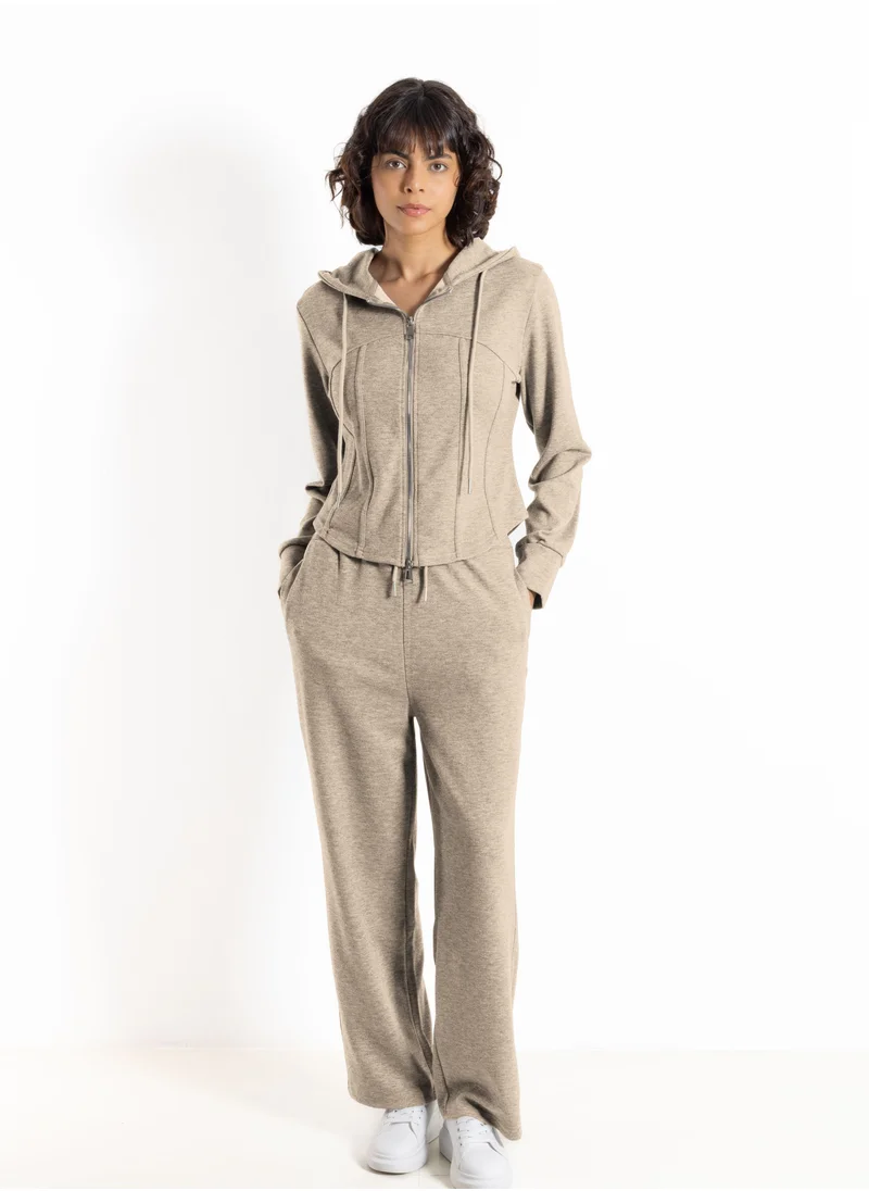 SHAPES DETAILED HOODIE SET
