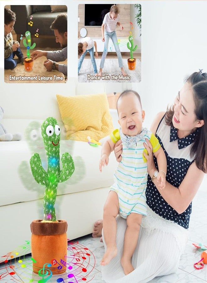 HELLYZ Rechargeable Talking Cactus Baby Toys for Kids Dancing Cactus Toys Can Sing Wriggle & Singing Recording Education Toys - Image 5