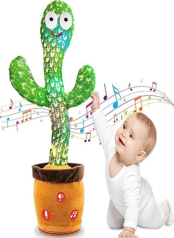 HELLYZ Rechargeable Talking Cactus Baby Toys for Kids Dancing Cactus Toys Can Sing Wriggle & Singing Recording Education Toys - Image 4