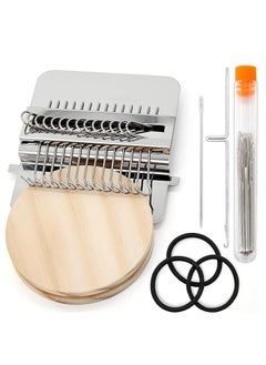 General Mini loom, Speedweve type knitting tool, shading tool set for beginners for knitting and repairing jeans, socks, gloves and clothes (14 hooks)  - Image 1