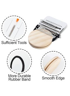 General Mini loom, Speedweve type knitting tool, shading tool set for beginners for knitting and repairing jeans, socks, gloves and clothes (14 hooks)  - Image 2