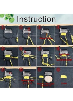 General Mini loom, Speedweve type knitting tool, shading tool set for beginners for knitting and repairing jeans, socks, gloves and clothes (14 hooks)  - Image 3