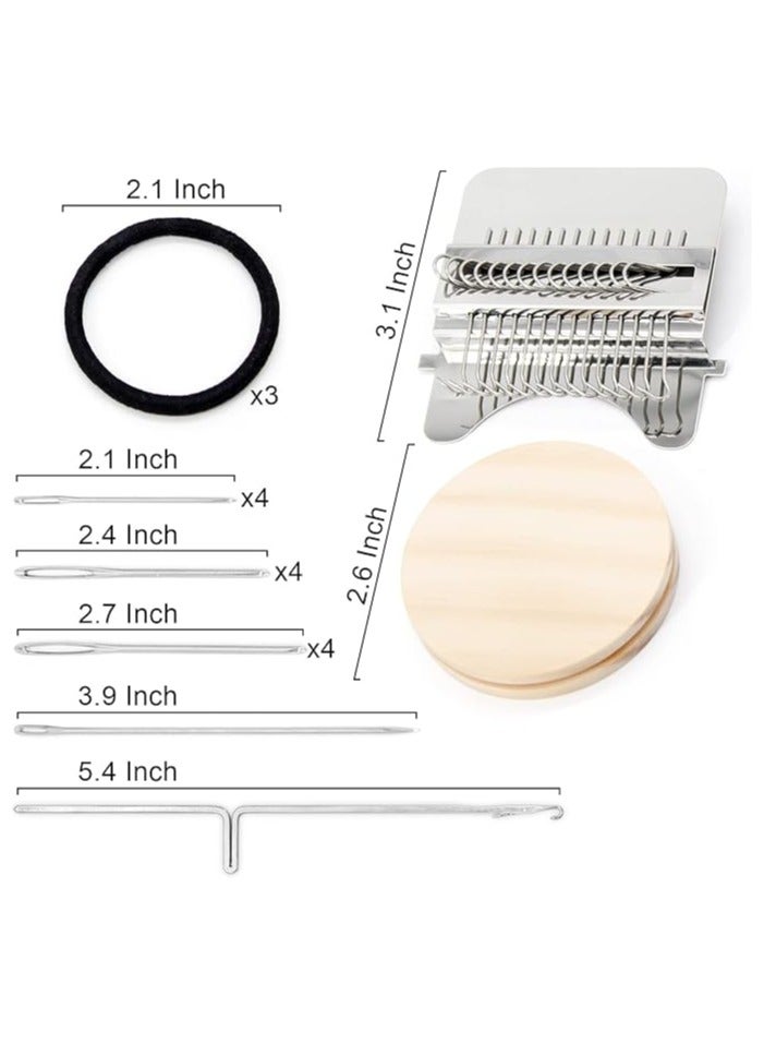 General Mini loom, Speedweve type knitting tool, shading tool set for beginners for knitting and repairing jeans, socks, gloves and clothes (14 hooks)  - Image 5