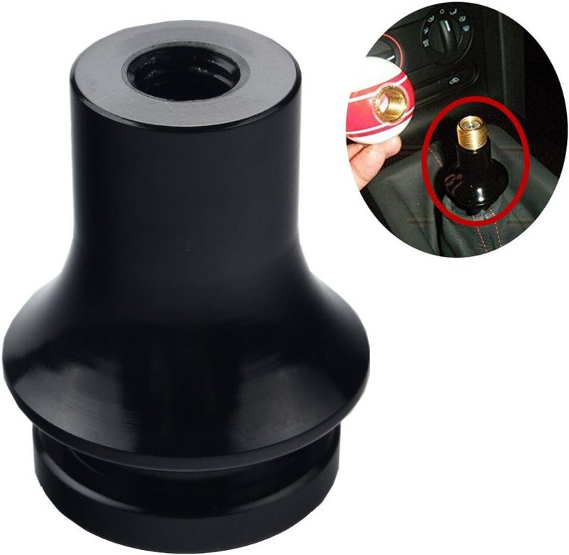DEWHEL Shift KNOB Boot Retainer/Adapter for Manual Gear Shifter Lever 12X1.25 (Black) - Image 2