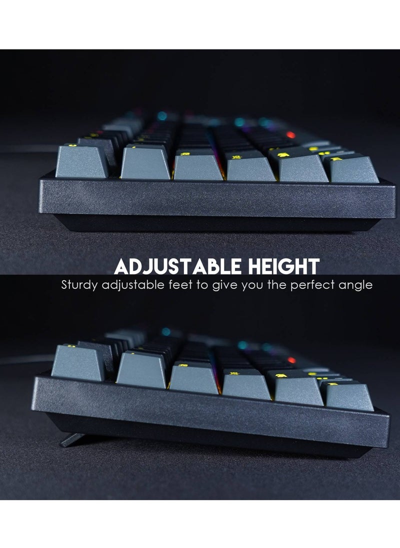 FANTECH - ATOM MK886 RGB Full Mechanical Gaming Keyboard – Red Switch - Double Injection Keycaps - Image 1