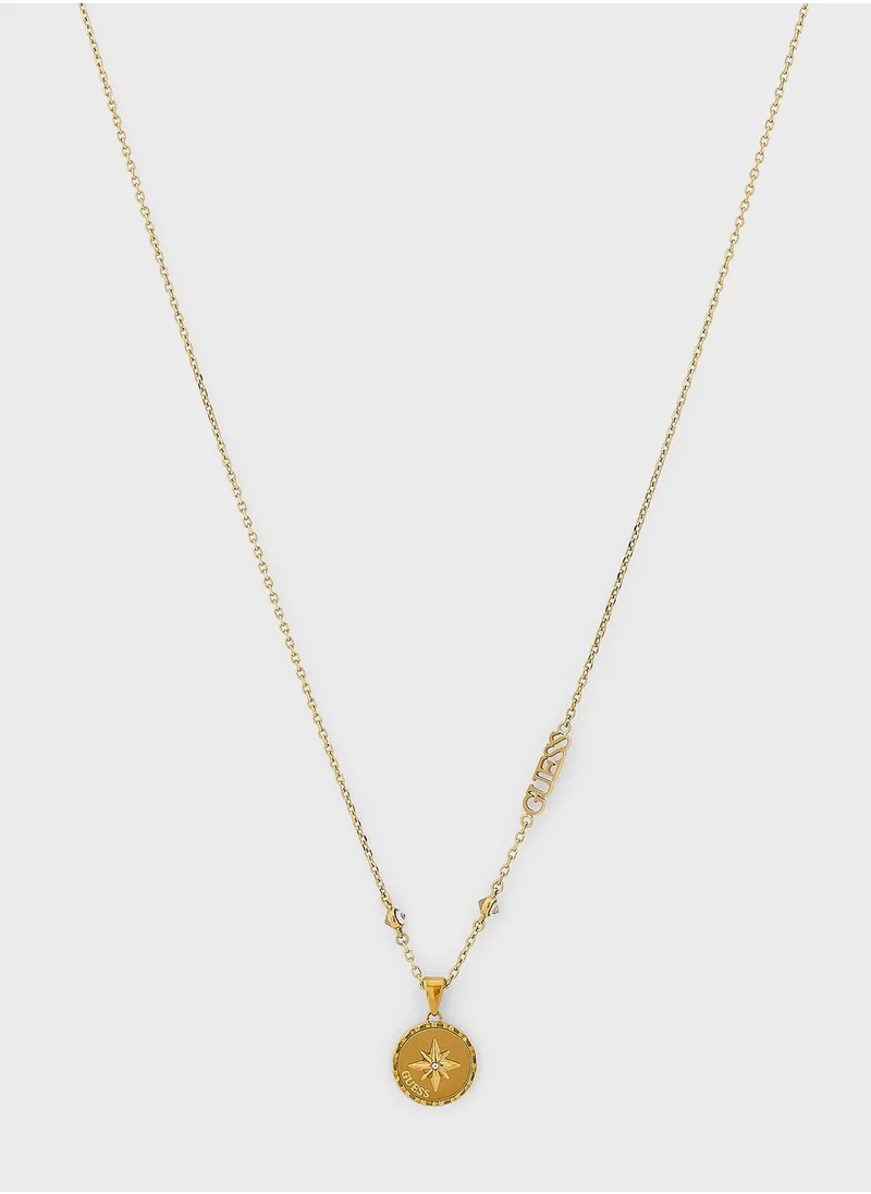 GUESS Wind Rose Chain Necklace