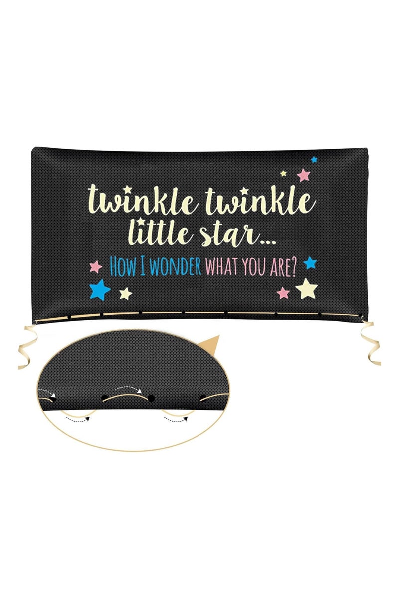 Boxwoods Twinkle Twinkle Little Star Gender Reveal Balloon Drop Bag With Pink Balloons For Girl Baby Shower - Image 3