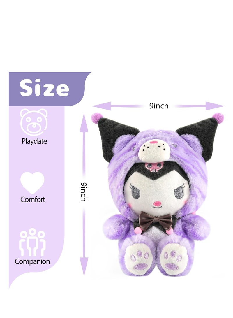 SYOSI Plush Toy, 9" Anime Cartoon My Mēlǒdy Themed Doll Party Gift, Soft Stuffed Sānriǒ for Women Girls Kids Fans Birthday Decorations - Image 2