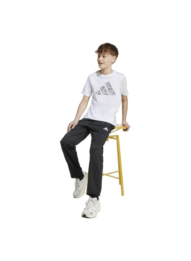 Adidas J Camo T White Training T-Shirts For Junior 7-8Y - Image 4