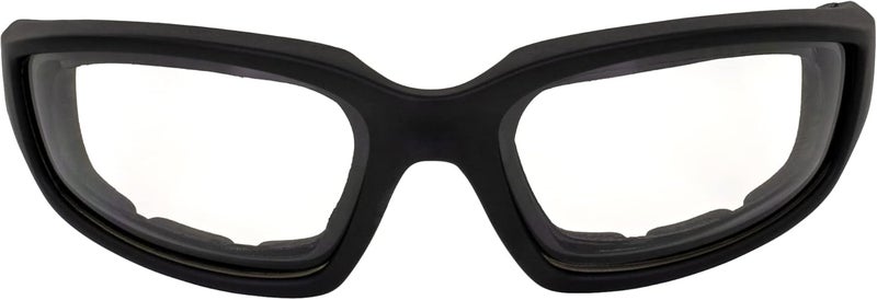 Global Vision Kickback Motorcycle Glasses - Black Frame with Clear Lens - Image 2