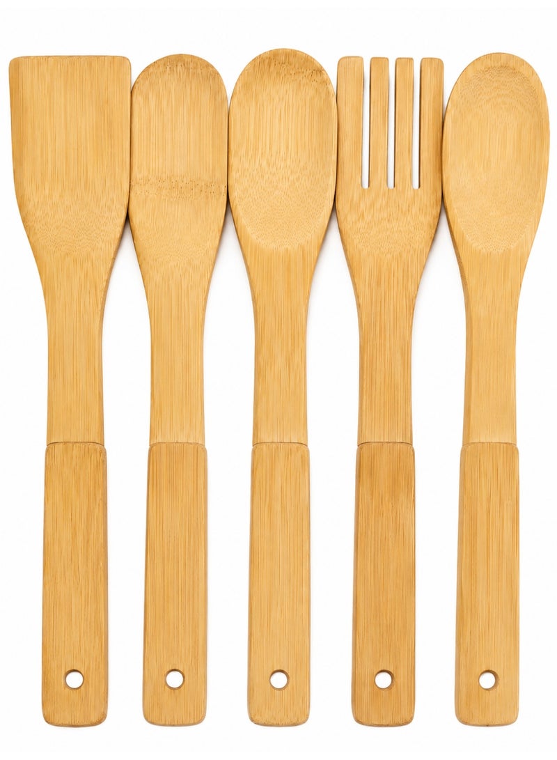 Bamboo Kitchen Utensil Set, 5 Pieces - Image 4