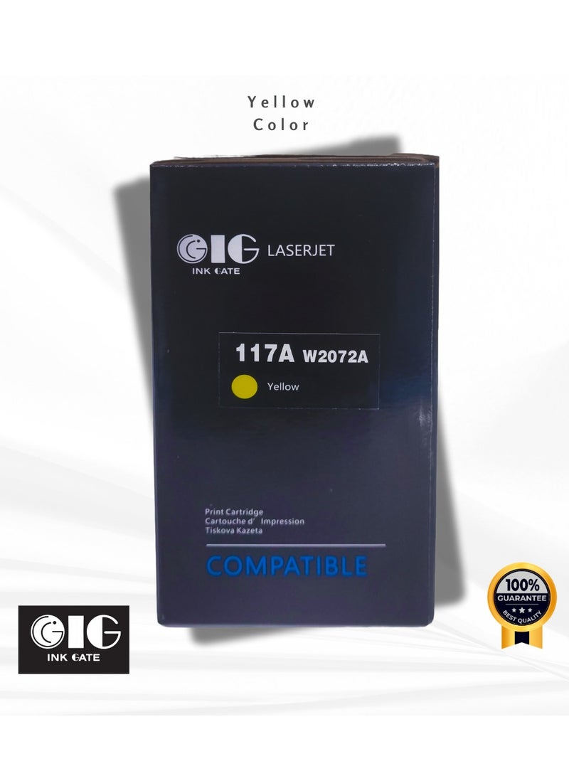GIG IG Compatible Yellow Toner Cartridge – 117A – for HP Color Laser 150a, 150nw, MFP 178nw, MFP 179fnw (Up to 700 Pages) - Image 5