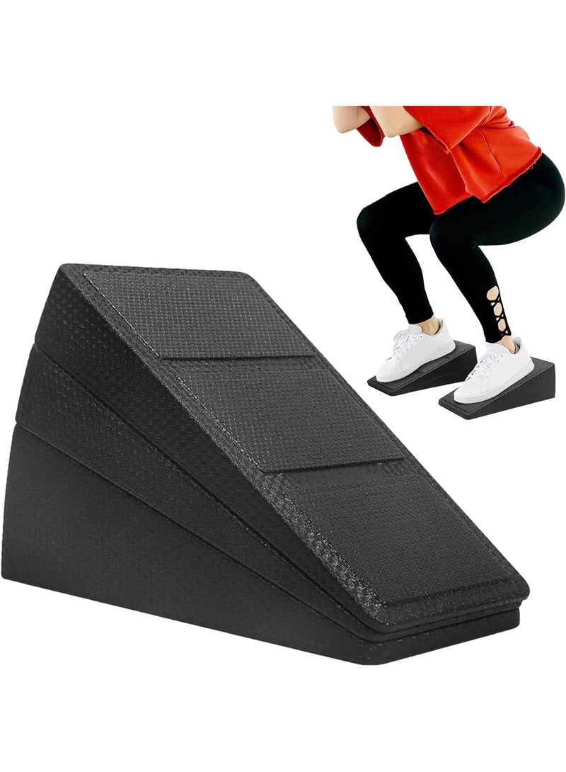 Soofam Squat Wedge Block - Heel Elevated Squat Training - Fitness Portable Non Slip Ramp for Men Gym Women Pushup Fitness Yoga Weightlifting Home - Image 1