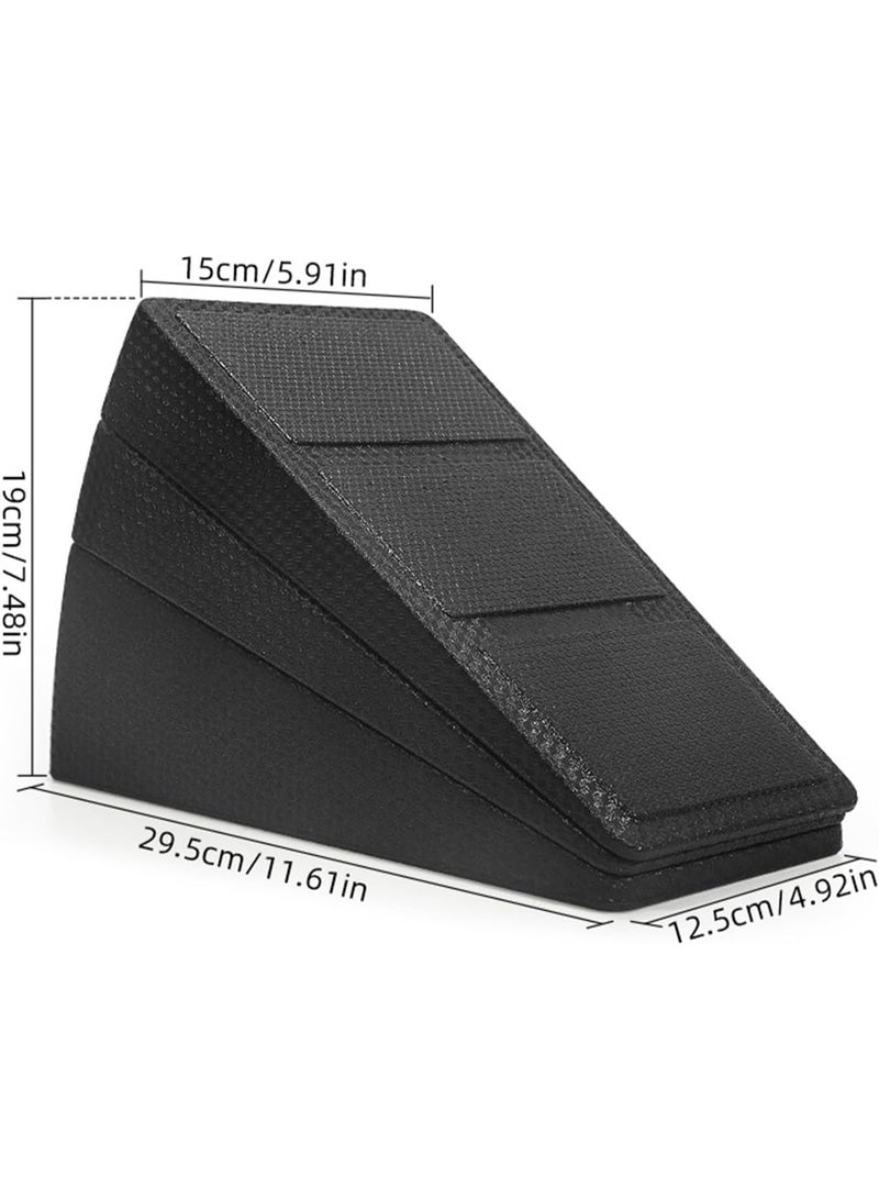 Soofam Squat Wedge Block - Heel Elevated Squat Training - Fitness Portable Non Slip Ramp for Men Gym Women Pushup Fitness Yoga Weightlifting Home - Image 5