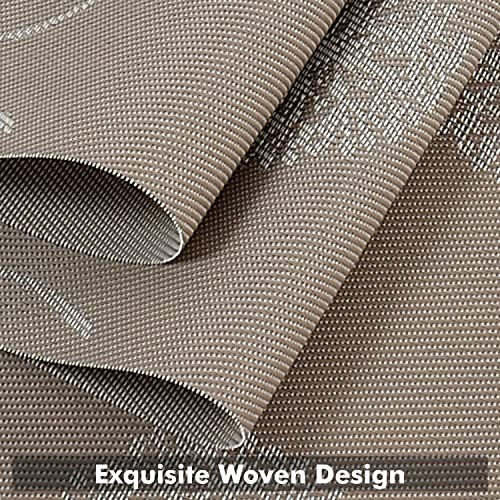 Yellow Weaves 4 PVC Dining Table Placemats with 1 Runner (30 X 135 CM), Set of 5 - Beige - Image 2