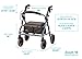 NOVA Medical Products Zoom Rollator Walker with Seat Height Blue 1 Count - Image 4