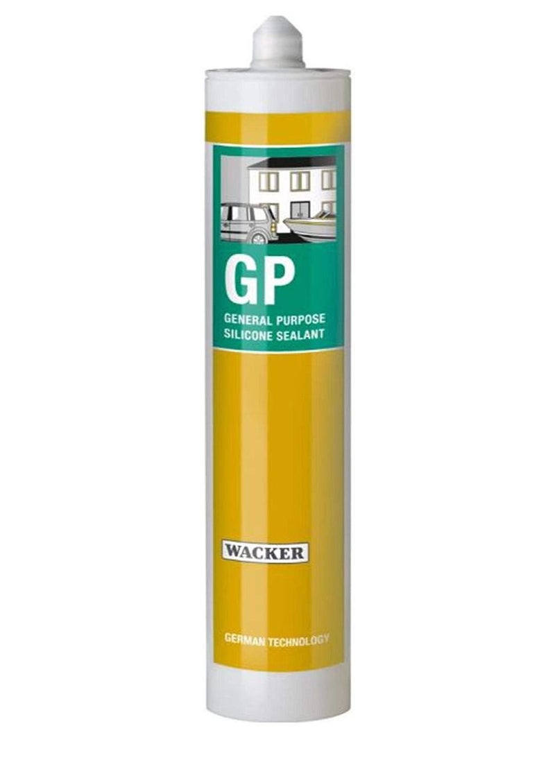 WACKER Silicone Sealant General Purpose GP- Grey 280ml- Wacker Germany  - Image 2