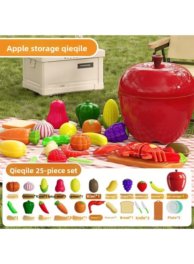 مجموعة أدوات تخزين خضراوات وفواكه قابلة للتقشير للبنات والأولاد، مناسبة لتخزين التفاح، مناسبة لألعاب المطبخ للأطفال