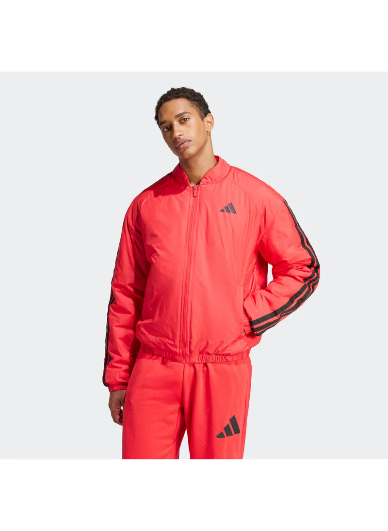 Adidas Essentials 3 Stripes Insulated Bomber Jacket