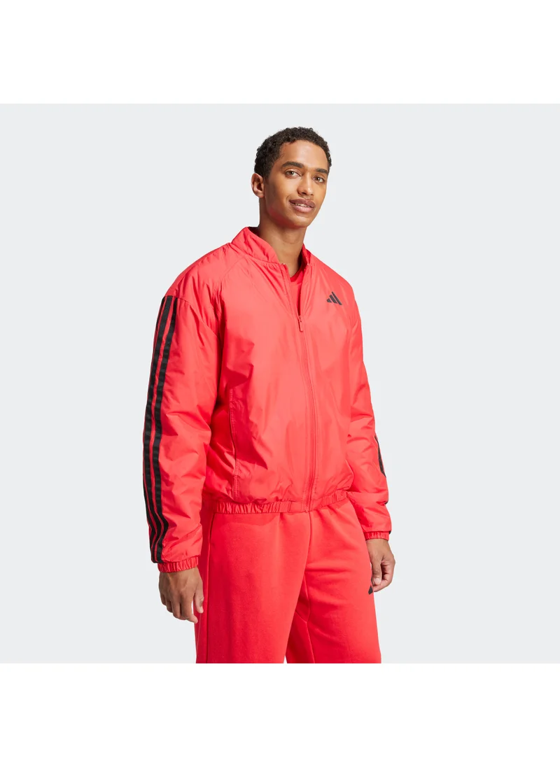 Adidas Essentials 3 Stripes Insulated Bomber Jacket