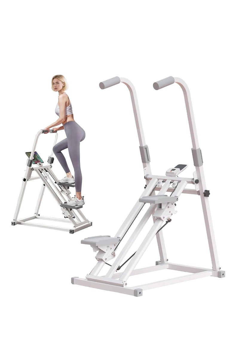 0TO1 TECH Foldable Stair Stepper Machine for Home Gym, Cardio Climber with LCD Step Counter, Stepper Exercise with Non-Slip Pedals & Handbar,Compact Vertical Stepping Exercise Equipment for Legs & Glutes - Image 1