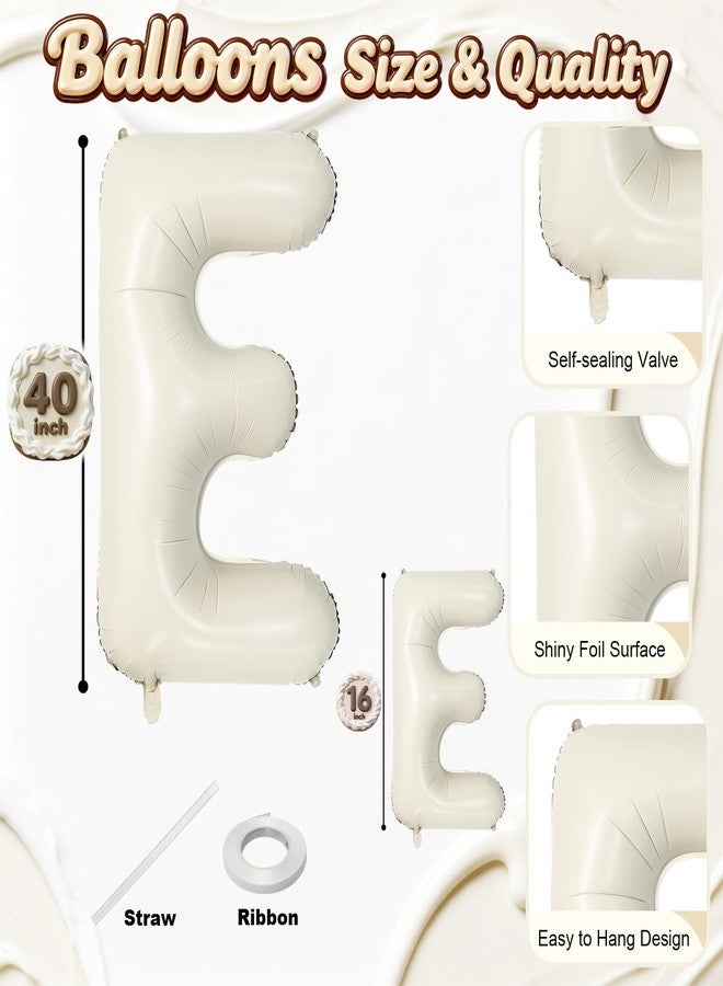 Togvu 40 Inch Beige WELCOME HOME Letter Balloon for Housewarming Party Decoraction, Large Cream White HOME Foil Balloon Banner, New Home Balloon Sign for Sweet Homecoming Celebration Welcome Home Baby Decor - Image 2