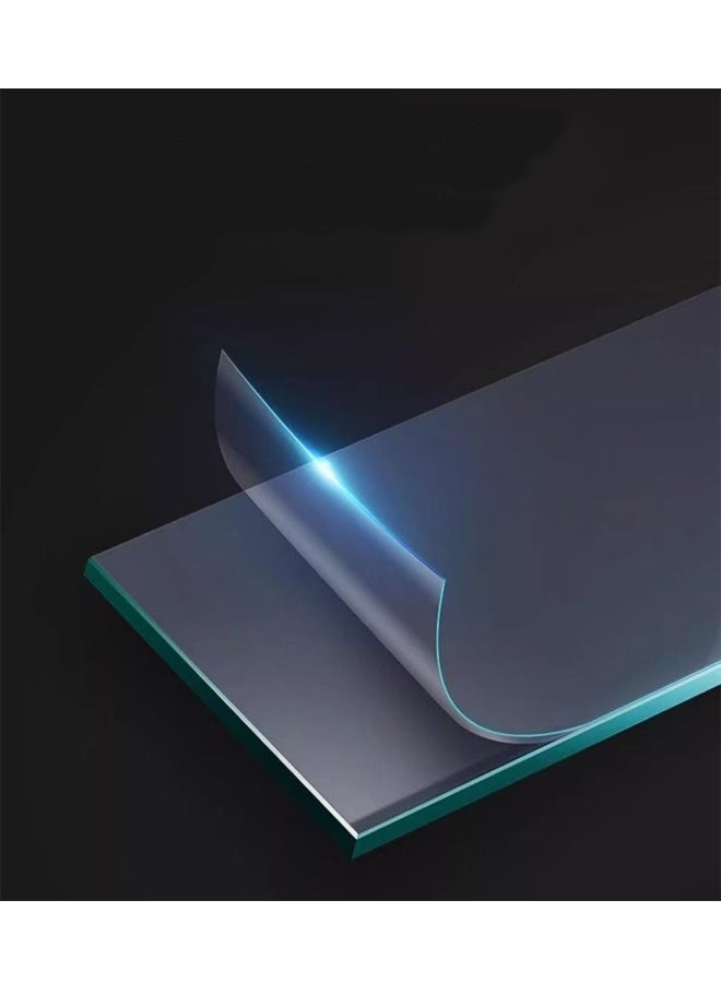 NKX Light luxury modern simple round small apartment coffee table living room home rock plate coffee table round 70cm Black&White - Image 3