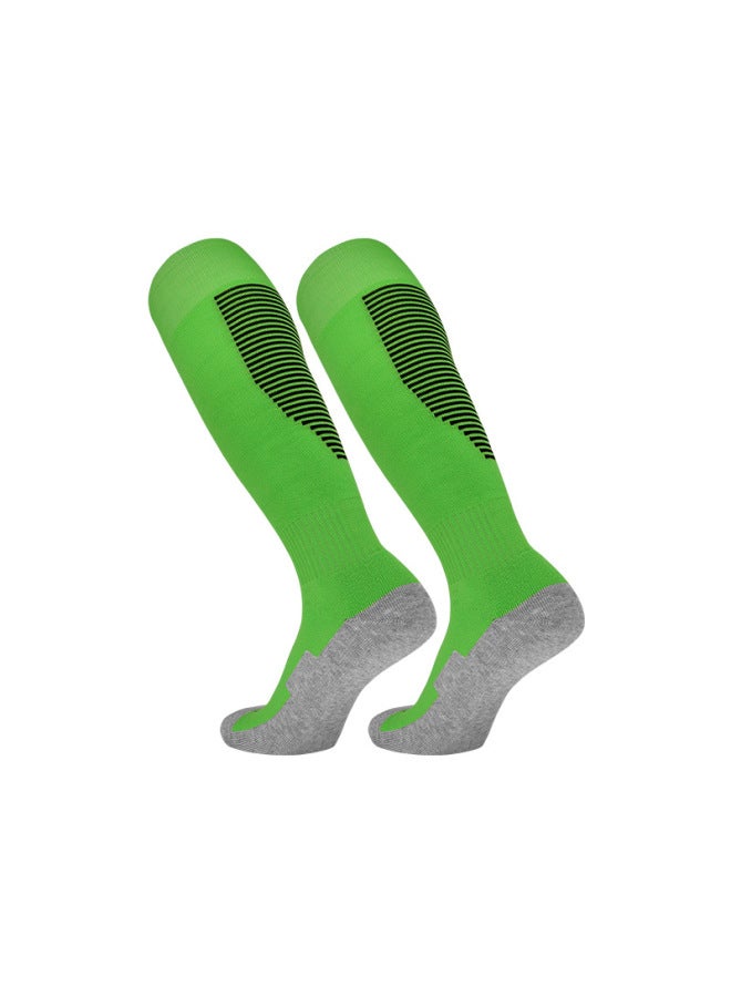 Striped Football Socks Stockings Adult Children's Socks Knee-high Thickened Non-slip Towel Bottom Sports Stockings