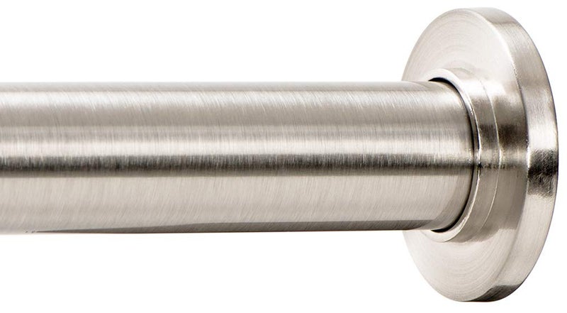 Ivilon Ivilon Tension Curtain Rod  Spring Tension Rod for Windows or Shower 24 to 36 Inch Brushed Nickel 