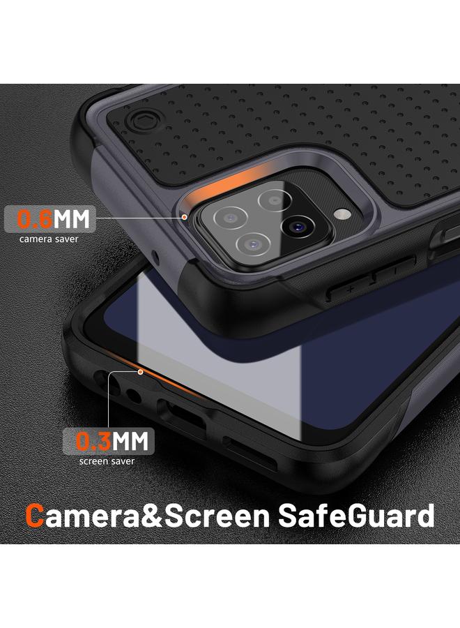 اس-توب جراب لهاتف Samsung Galaxy A12 Nacho PC + TPU جراب هاتف واقٍ مقاوم للصدمات - Image 4