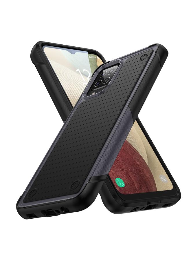 اس-توب جراب لهاتف Samsung Galaxy A12 Nacho PC + TPU جراب هاتف واقٍ مقاوم للصدمات - Image 1