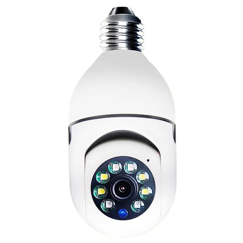 كيتا Qi Ta V380e27 Bulb Holder Infrared Night Vision Camera Smart Home Security 1080 g