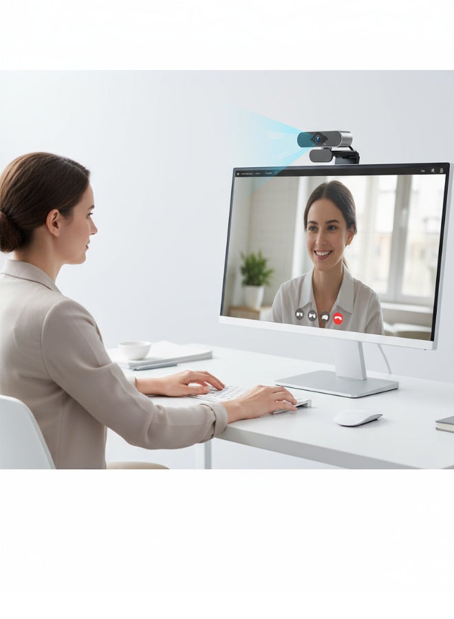 Super ZYouth Webcams for Computer USB Plug Camera Autofocus, Privacy Cover, Webcam 4K Built-in Microphone Web HD Digital Live Desktop Laptop for Zoom, YouTube, Gaming - Image 5