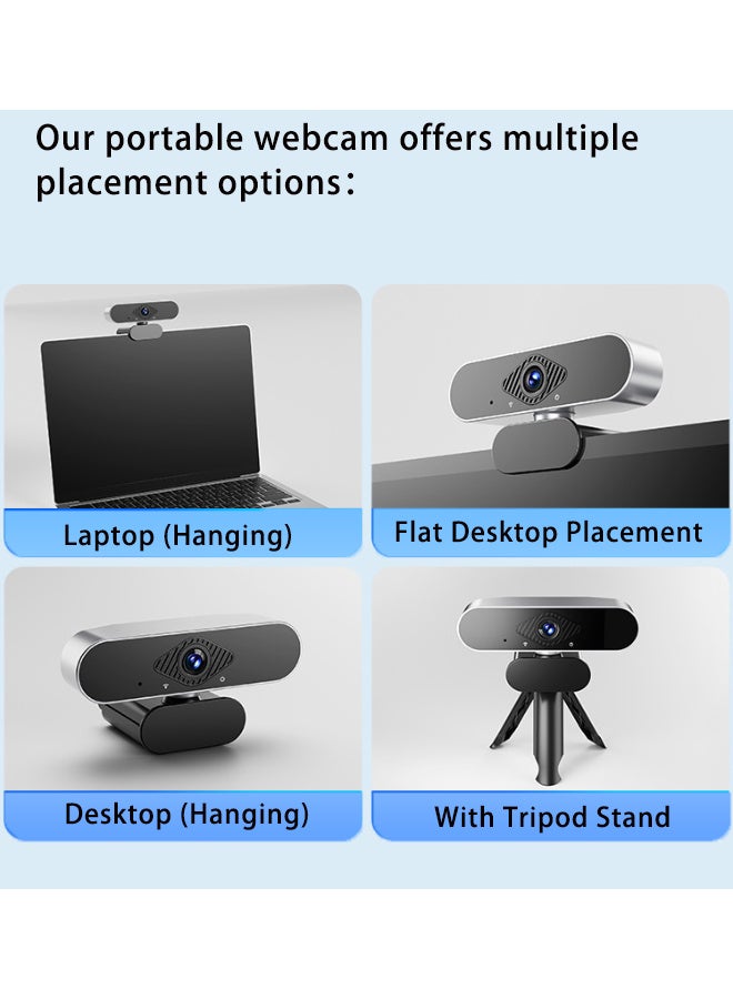 Super ZYouth Webcams for Computer USB Plug Camera Autofocus, Privacy Cover, Webcam 4K Built-in Microphone Web HD Digital Live Desktop Laptop for Zoom, YouTube, Gaming - Image 3