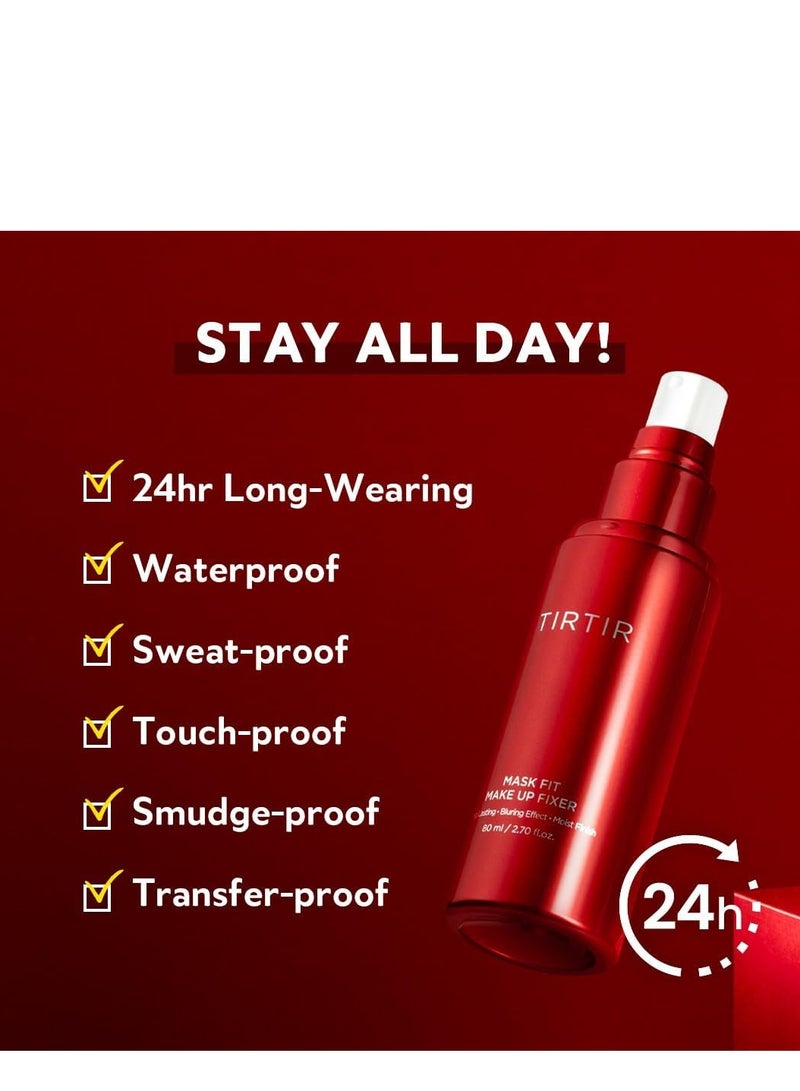 ترتر مثبت مكياج TIRTIR، مثبت لمكياج يدوم 24 ساعة، بخاخ لتثبيت الماكياج خفيف الوزن وغير دهني، 80 مل / 2.7 أونصة سائلة - Image 4