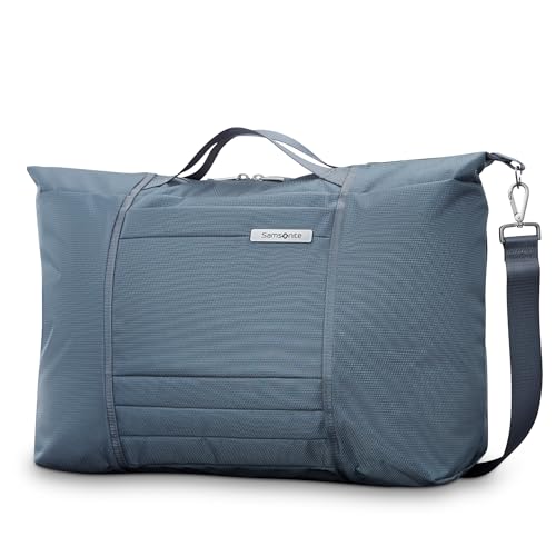 Samsonite UpLIFT 23" Lightweight Foldable Weekender Duffle Bag - Polyester Soft Duffle for Ultra Lightweight Travel - Elemental Blue - Image 1