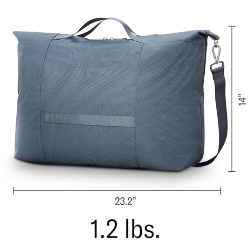 Samsonite UpLIFT 23" Lightweight Foldable Weekender Duffle Bag - Polyester Soft Duffle for Ultra Lightweight Travel - Elemental Blue - Image 2