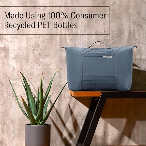 Samsonite UpLIFT 23" Lightweight Foldable Weekender Duffle Bag - Polyester Soft Duffle for Ultra Lightweight Travel - Elemental Blue - Image 5