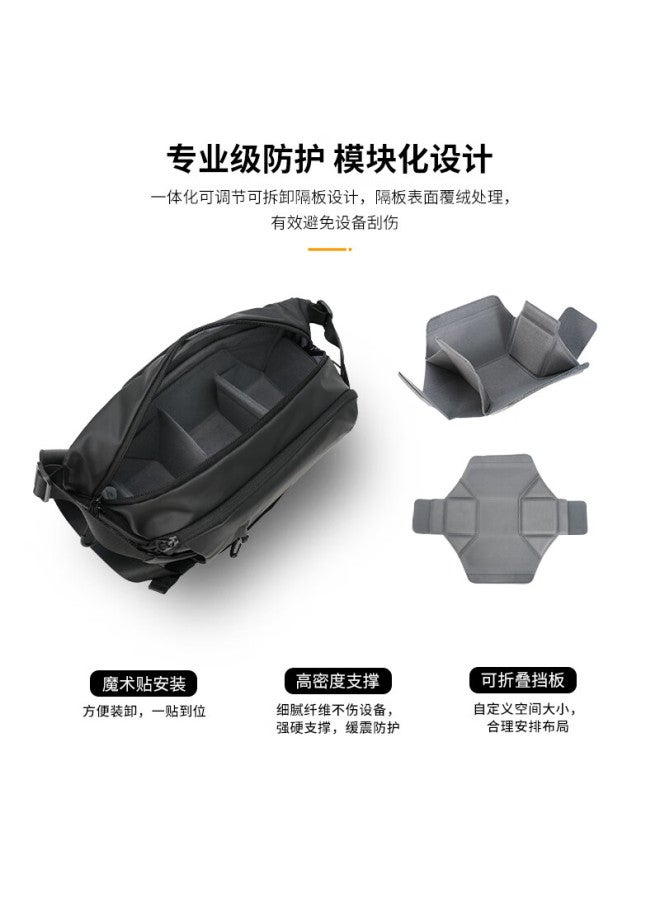 Tarion Photography Shoulder Crossbody Camera Bag For Dslr, Mirrorless, And Compact Cameras Storage Handheld Casual Shooting Shoulder Bag Xprober Tr-xp Black