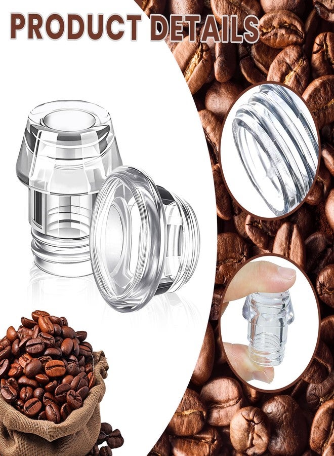 Gabrella 4 Sets Coffee Percolators Knob Replacement Knob Top and Washer Ring, Transparent Coffee Pot Filters Top Replacement to Fit Most Kinds of Percolators - Image 3