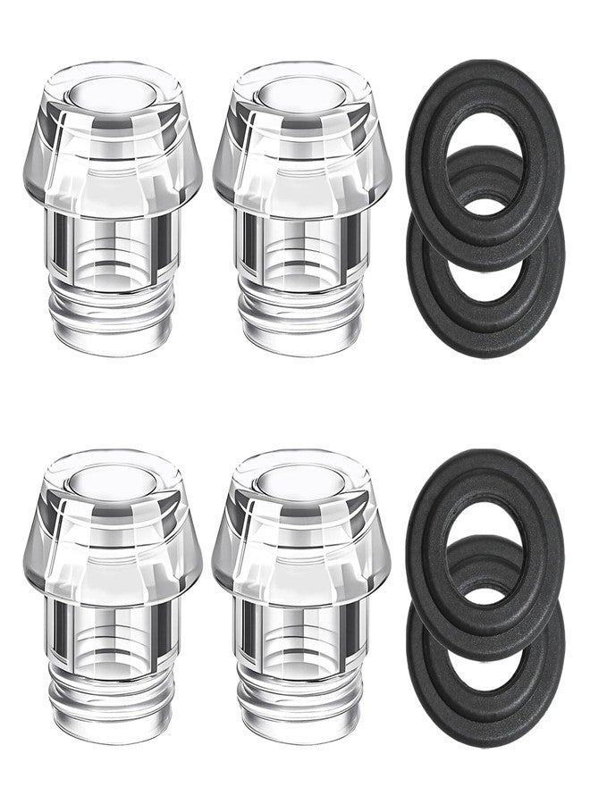 Gabrella 4 Sets Coffee Percolators Knob Replacement Knob Top and Washer Ring, Transparent Coffee Pot Filters Top Replacement to Fit Most Kinds of Percolators - Image 1