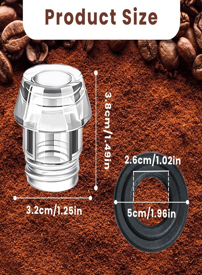 Gabrella 4 Sets Coffee Percolators Knob Replacement Knob Top and Washer Ring, Transparent Coffee Pot Filters Top Replacement to Fit Most Kinds of Percolators - Image 2