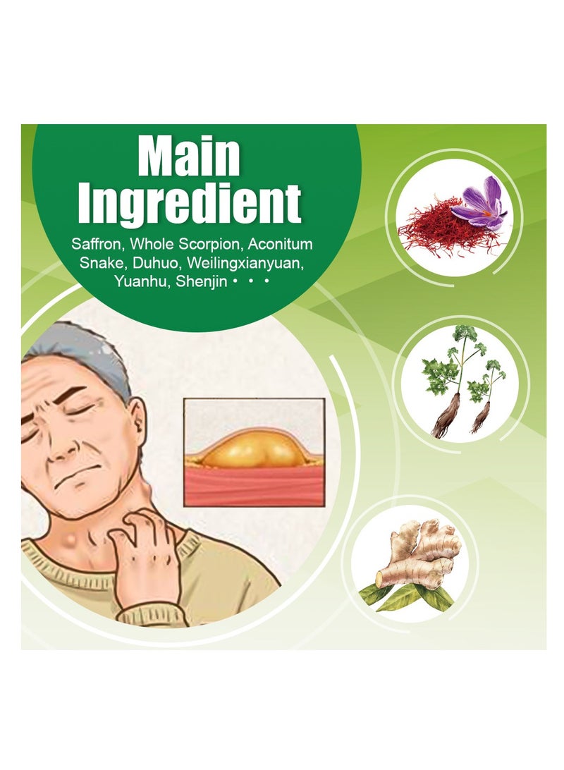 Sumifun Lipoma Cream, Anti Hump Lymphcare Ginger Ointment, Underarm And Neck Lymphatic Care Cream, Lymphatic Drainage Cream, Anti-Cellulite Remover Cream 20g - Image 4